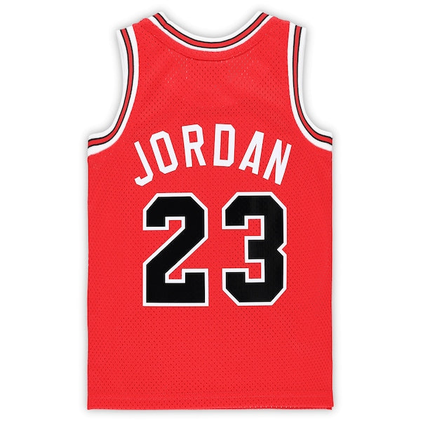Michael Jordan Chicago Bulls Preschool Hardwood Classics 1984/85 Authentic Swingman Jersey - Red - Image 4