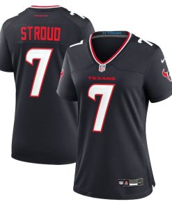 Alternative view of C.J. Stroud Houston Texans Nike Women's Game Jersey - Navy/Red/White