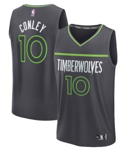 Mike Conley Minnesota Timberwolves  Fast Break Replica Player Jersey - Statement Edition - Charcoal