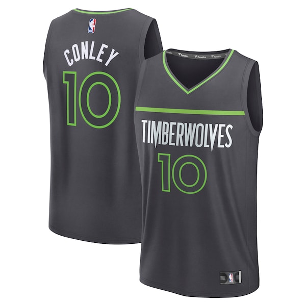 Mike Conley Minnesota Timberwolves Fast Break Replica Player Jersey - Statement Edition - Charcoal