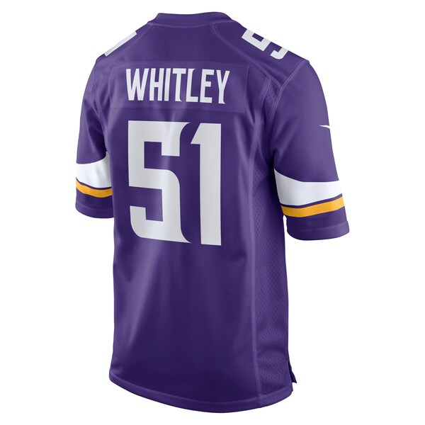 Benton Whitley Minnesota Vikings Nike Home Game Player Jersey - Purple - Image 3