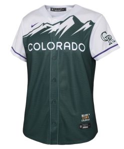 Alternative view of Charlie Blackmon Colorado Rockies Nike Youth 2022 City Connect Replica Player Jersey - Green