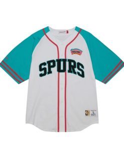 Alternative view of San Antonio Spurs Practice Day Baseball Jersey - White