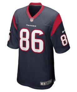 Alternative view of Dalton Schultz Houston Texans Nike Team Game Jersey -  Navy