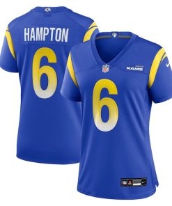 Nick Hampton Los Angeles Rams Nike Women's Team Game Jersey -  Royal