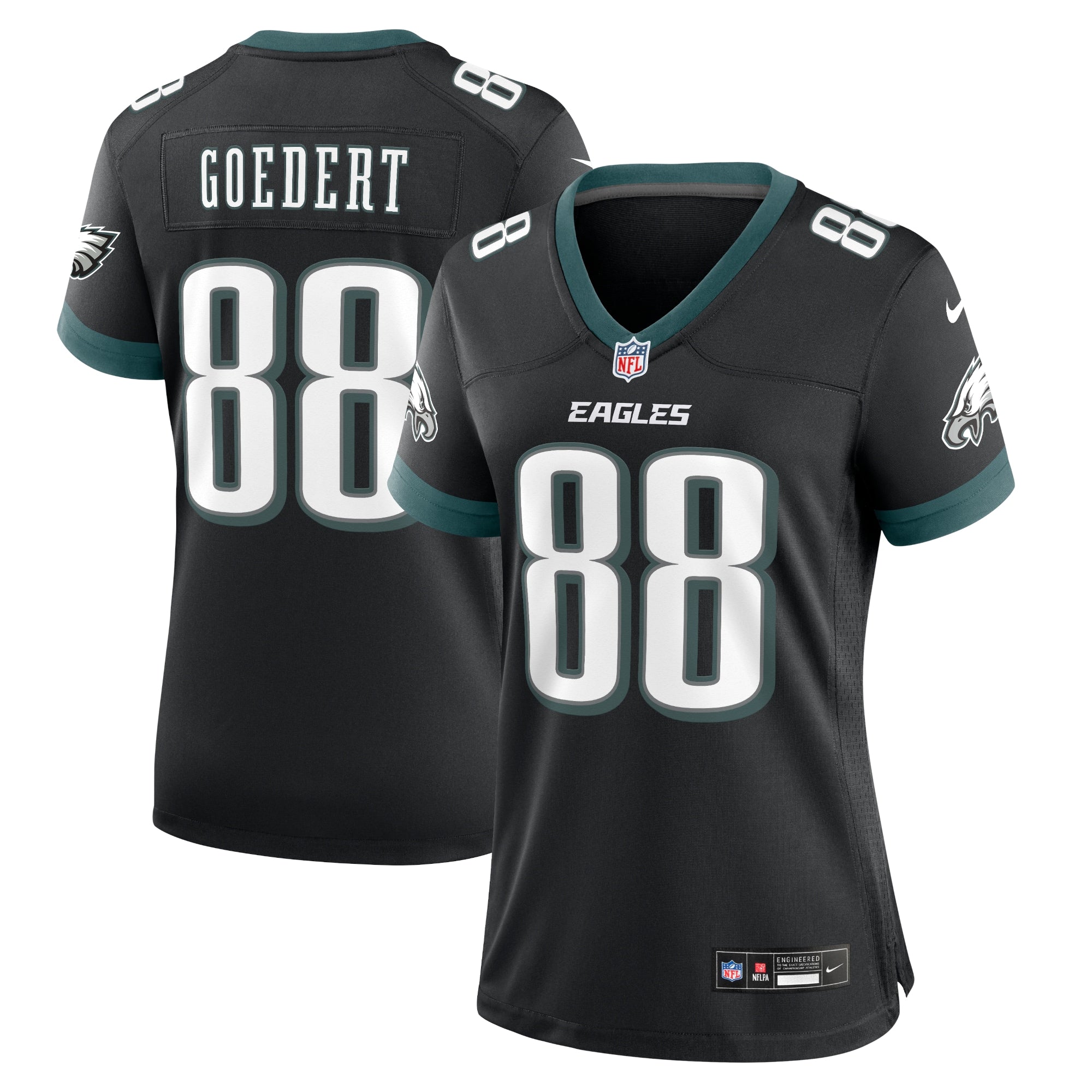 Dallas Goedert Philadelphia Eagles Nike White Game Jersey - White/Black/Green - Image 5