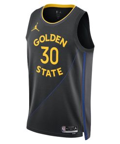 Alternative view of Stephen Curry Golden State Warriors Jordan Brand Unisex 2024/25 Swingman Jersey - Statement Edition - Black