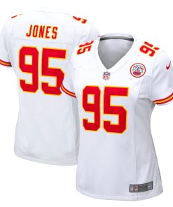 Chris Jones Kansas City Chiefs Nike Women's  Game Jersey - White
