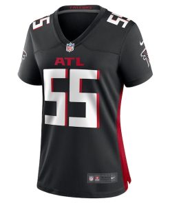 Alternative view of Kaden Elliss Atlanta Falcons Nike Women's Game Player Jersey - Black