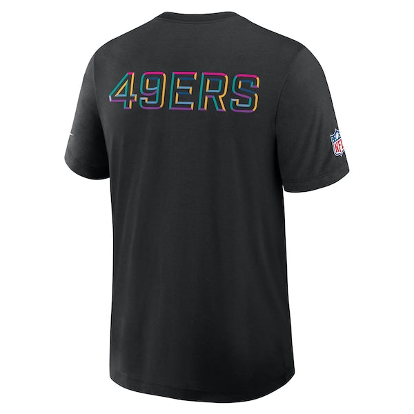 San Francisco 49ers Nike 2025 NFL Crucial Catch Tri-Blend Dri-FIT T-Shirt - Black - Image 3