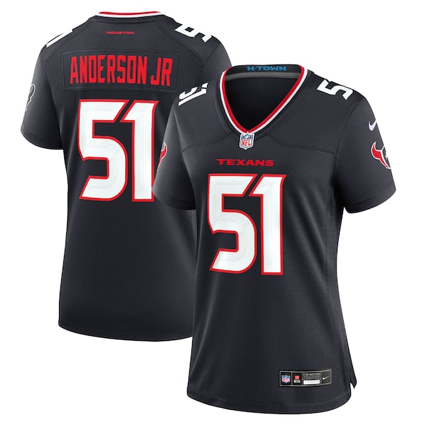 Will Anderson Jr. Houston Texans Nike Women's Game Jersey - Navy/Red/White - Image 2