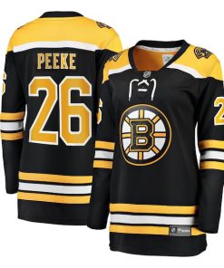 Andrew Peeke Boston Bruins  Women's Home Breakaway Jersey - Black