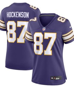 T.J. Hockenson Minnesota Vikings Nike Women's Player Jersey - Purple