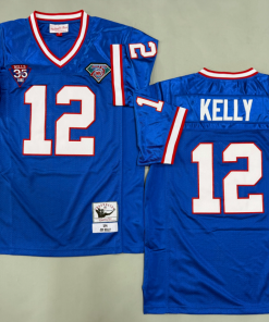 Jim Kelly Buffalo Bills Authentic Throwback Retired Player Jersey