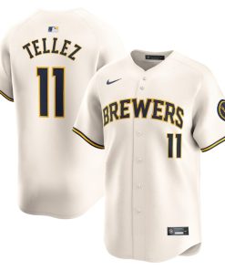 Rowdy Tellez Milwaukee Brewers Nike Home Limited Player Jersey - Cream