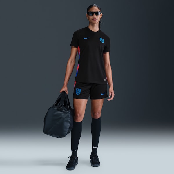 England National Team Nike Women's 2025/26 Away Replica Jersey - Black - Image 7