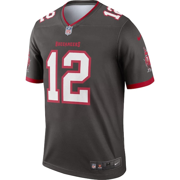 Tom Brady Tampa Bay Buccaneers Nike Alternate Legend Jersey - Pewter/Red - Image 3