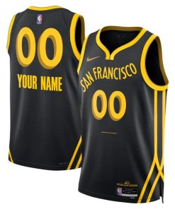 Golden State Warriors Nike Unisex 2023/24 Custom Swingman Jersey - Black - City Edition