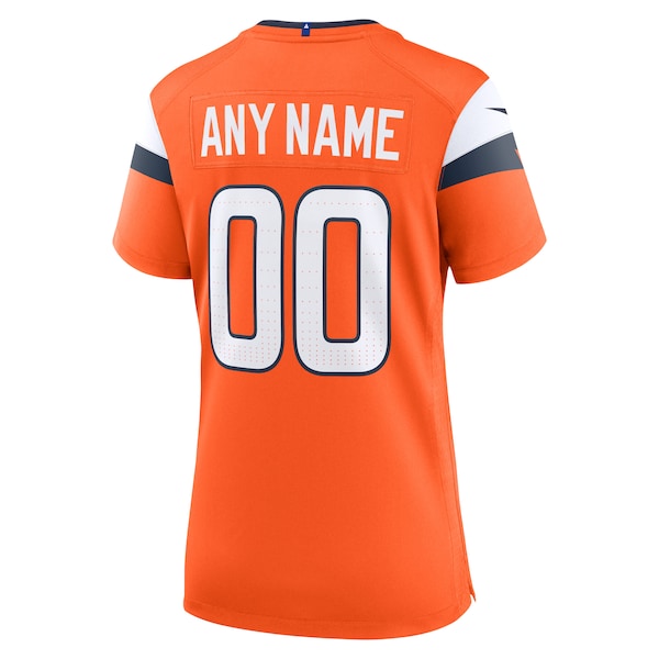 Denver Broncos Nike Women's Custom Game Jersey - Orange - Image 3