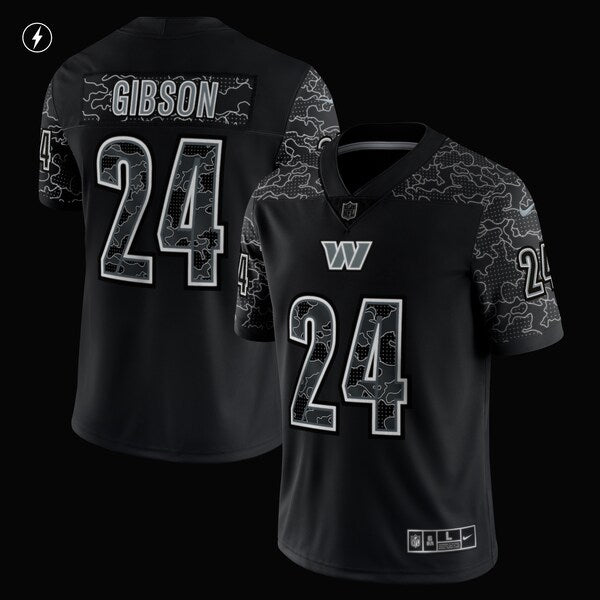 Antonio Gibson Washington Commanders Nike RFLCTV Limited Jersey - Black - Image 3