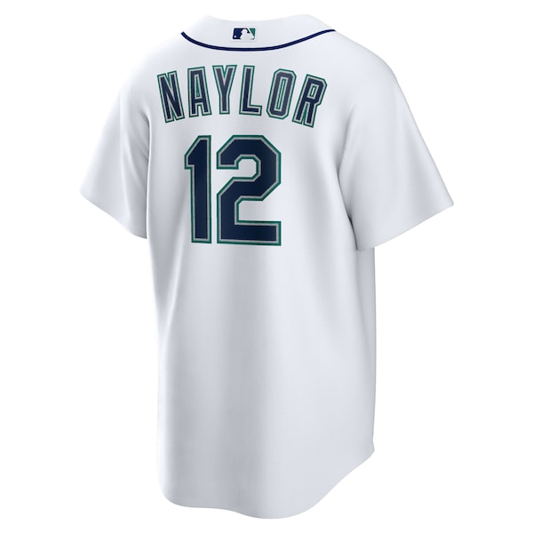 Men's Seattle Mariners Josh Naylor Nike White Home Replica Jersey - Image 3