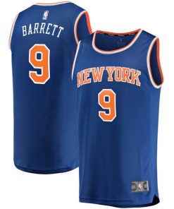 RJ Barrett New York Knicks  Replica Fast Break Jersey Blue - Icon Edition