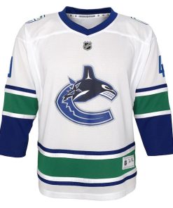 Alternative view of Elias Pettersson Vancouver Canucks Youth 2019/20 Away Replica Player Jersey - White
