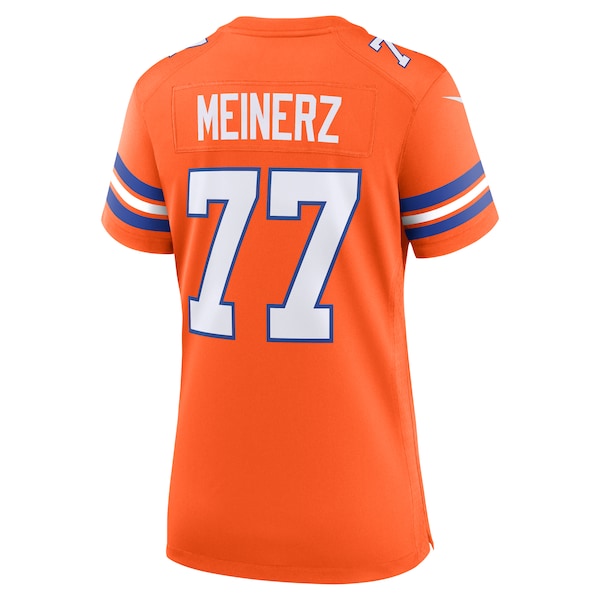 Quinn Meinerz Denver Broncos Nike Women's Mile High Collection 1977 Throwback Player Game Jersey - Orange - Image 3