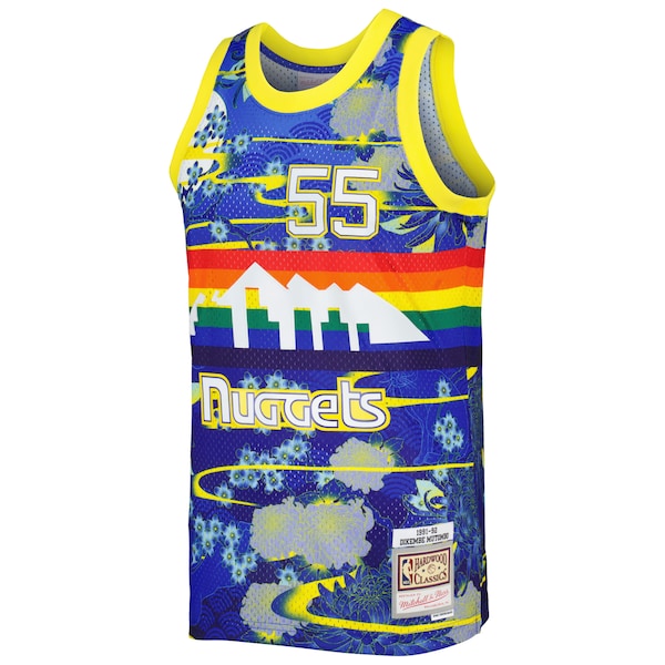 Dikembe Mutombo Denver Nuggets Hardwood Classics Lunar New Year Swingman Jersey - Blue - Image 2