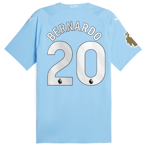 Bernardo Silva Manchester City Puma 2023/24 Authentic Player Jersey - Sky Blue - Image 3
