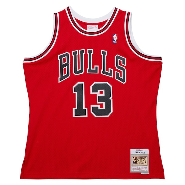 Joakim Noah Chicago Bulls 2013/14 Hardwood Classics Swingman Jersey - Red - Image 2