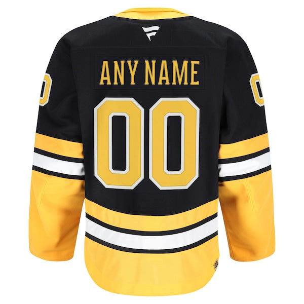 Boston Bruins Home Authentic Pro Custom Jersey - Black - Image 3
