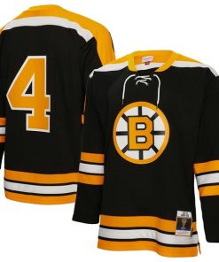 Alternative view of Bobby Orr Boston Bruins  1971/72 Blue Line Player Jersey - Black