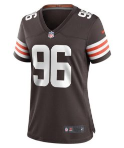 Alternative view of Jordan Elliott Cleveland Browns Nike Women's Game Jersey - Brown
