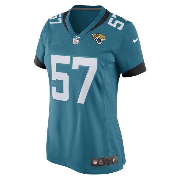 Caleb Johnson Jacksonville Jaguars Nike Women's Game Player Jersey - Teal - Image 2