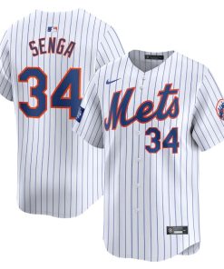 Kodai Senga New York Mets Nike 2024 MLB World Tour London Series Home Limited Player Jersey - White