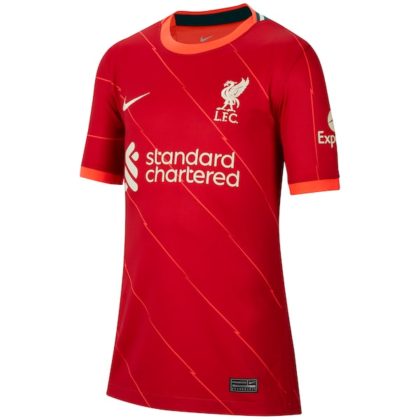 Liverpool Nike Youth 2021/22 Home Breathe Stadium Replica Custom Jersey - Red - Image 2