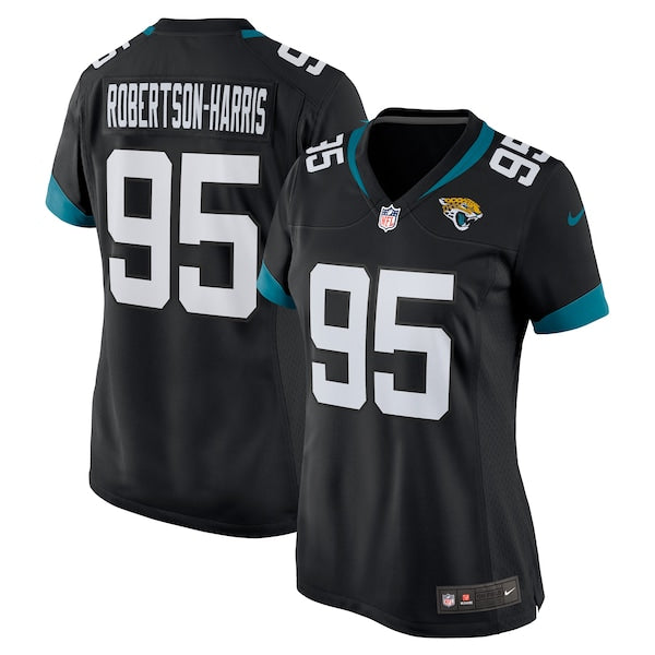 Roy Robertson-Harris Jacksonville Jaguars Nike Women's Game Jersey - Black/Teal - Image 2