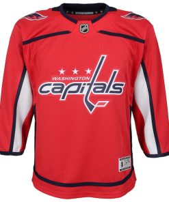 Alternative view of Washington Capitals Youth Home Blank Premier Jersey - Red