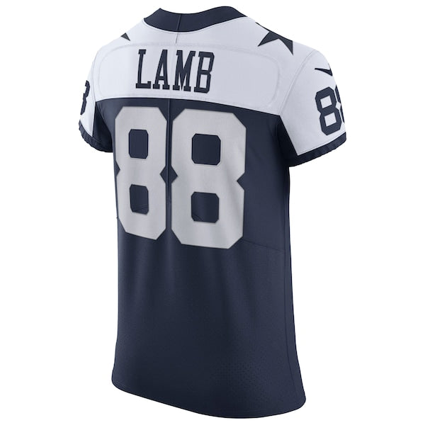 CeeDee Lamb Dallas Cowboys Nike Alternate Vapor Elite Jersey - Navy/White - Image 4