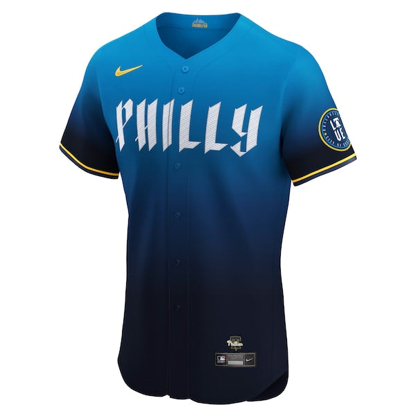 Bryce Harper Philadelphia Phillies Nike City Connect Elite Jersey - Navy - Image 2