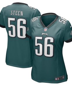 Tyler Steen Philadelphia Eagles Nike Women's Team Game Jersey - Midnight Green
