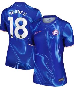 Christopher Nkunku Chelsea Nike Women's 2024/25 Home Replica Player Jersey - Blue