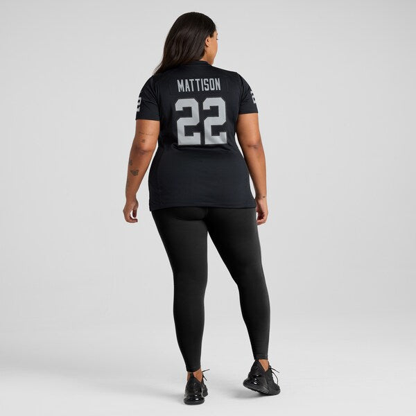 Alexander Mattison Las Vegas Raiders Nike Women's Game Jersey - Black - Image 7