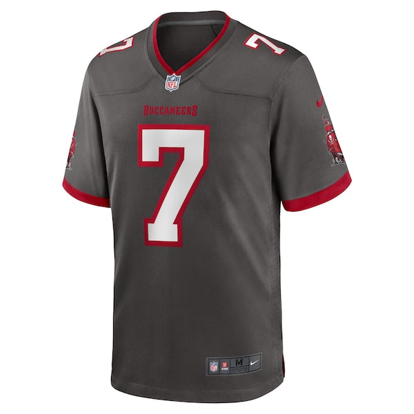 Bucky Irving Tampa Bay Buccaneers Nike Alternate Game Jersey - Pewter - Image 3
