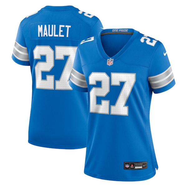 Arthur Maulet Detroit Lions Nike Women's Team Game Jersey - Blue