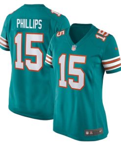 Jaelan Phillips Miami Dolphins Nike Women's Alternate Game Jersey - Aqua