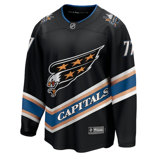 TJ Oshie Washington Capitals Alternate 50th Anniversary Premier Breakaway Player Jersey - Black - Image 2