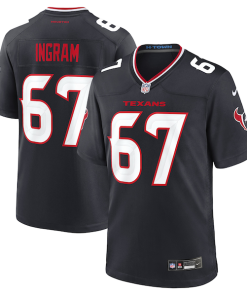 Ed Ingram Houston Texans Nike Team Game Jersey -  Navy