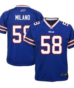 Matt Milano Buffalo Bills Nike Youth Team Player Game Jersey - Royal